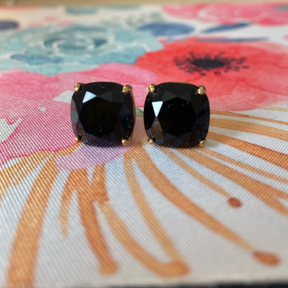 Kate Spade Elegant Black Stud Earrings